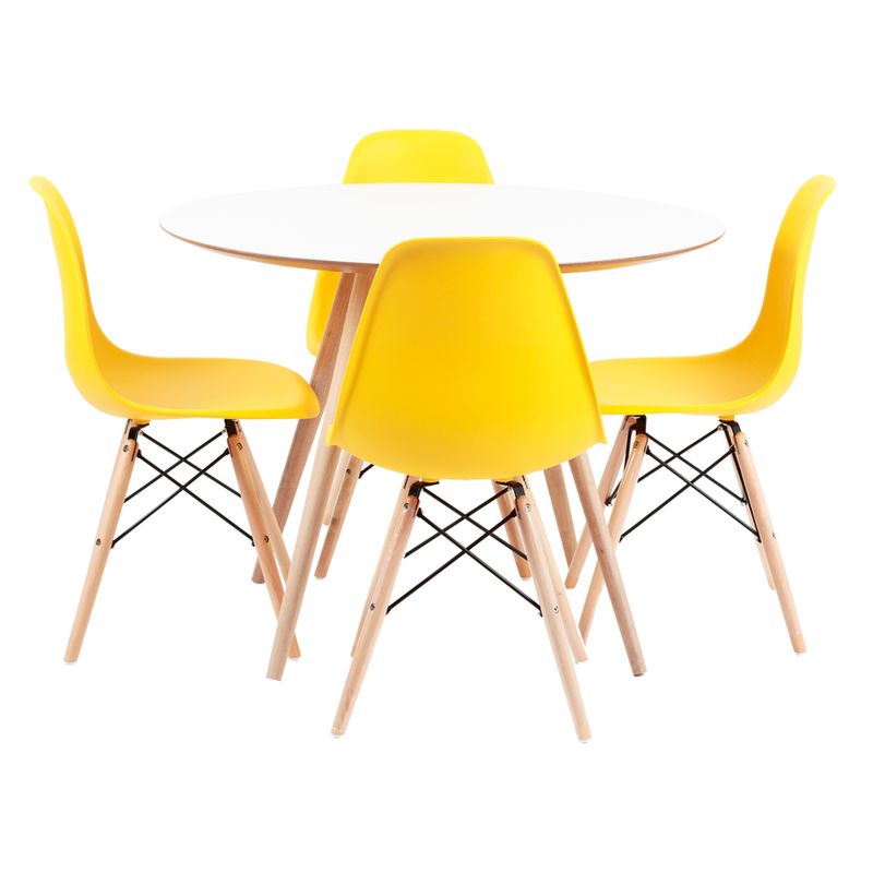 conjunto-mesa-branca-cadeiras-amarelas