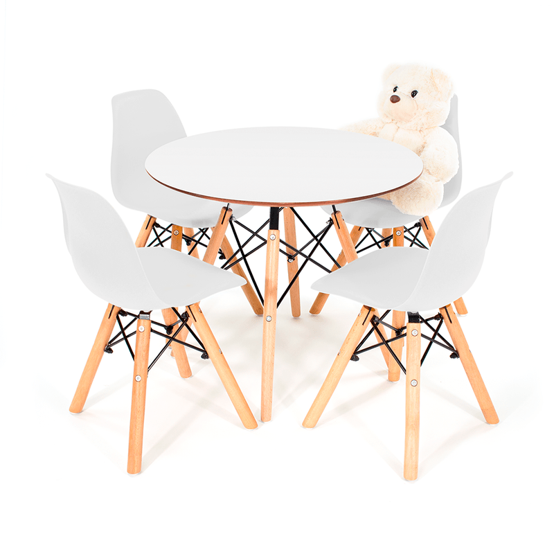 Eames childrens table and on sale chairs