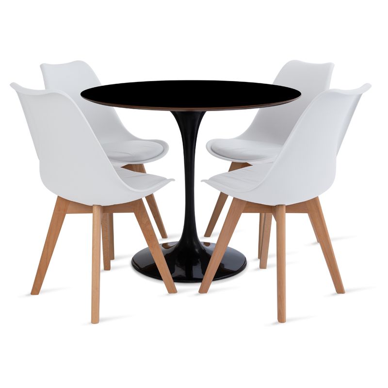 mesa_saarinen_90cm_4_cadeiras_leda_1_branca