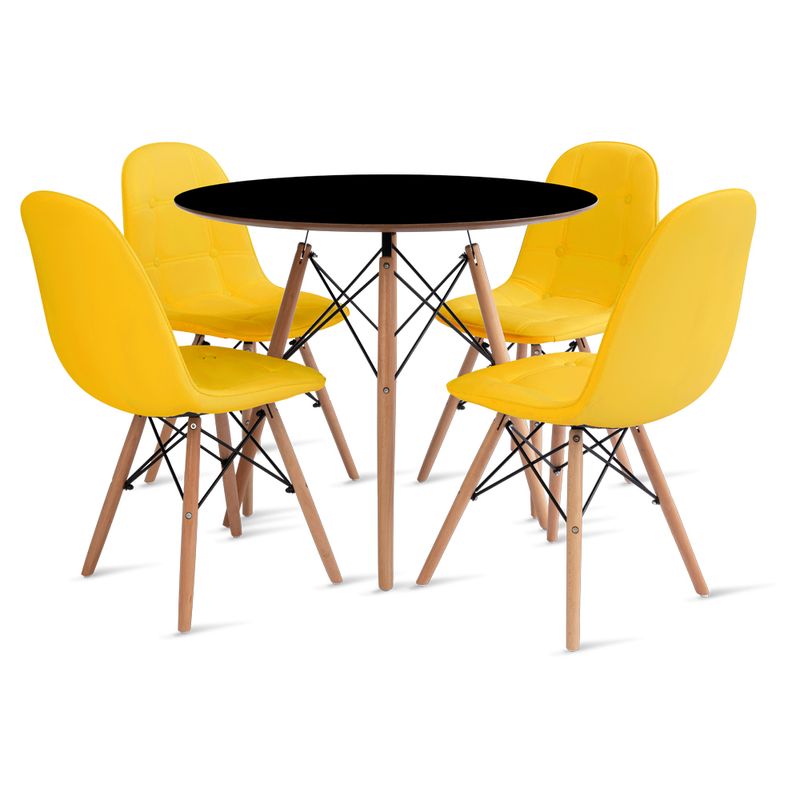mesa_eames_90cm_4_cadeiras_botone_1_amarelo