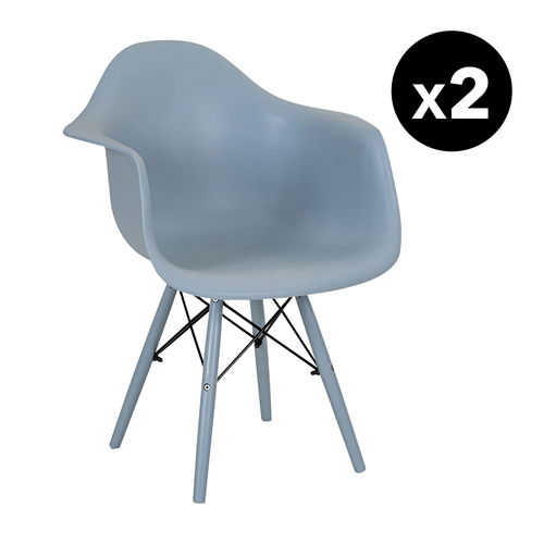 Kit Promocional 02 Cadeiras Eames Daw Color Azul Claro