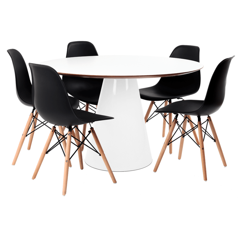 1CONJUNTO-MESA-CONE-BRANCA-COM-5-CADEIRAS-EAMES-DSW-PRETA