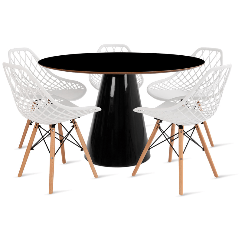 1CONJUNTO-MESA-CONE-PRETA-5-CADEIRAS-KAILA-BRANCA