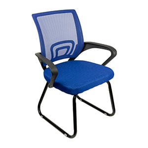 Cadeira Office Santiago Azul Fixa