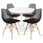 conjunto-saarinen-branca-4-cadeiras-colmeia-premium-preta