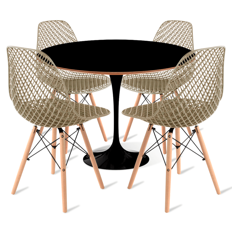 conjunto-saarinen-preta-4-cadeiras-colmeia-premium-fendi