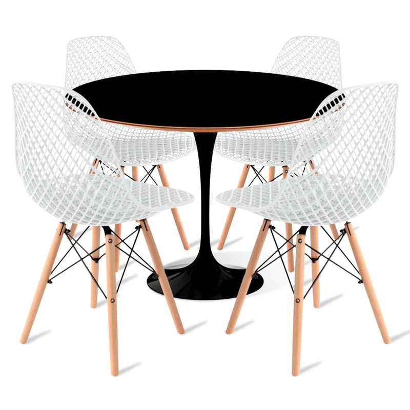 conjunto-saarinen-preta-4-cadeiras-colmeia-premium-branca