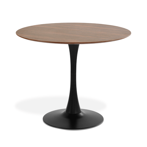 MESA SAARINEN BASIC PRETO E PAU FERRO 90CM