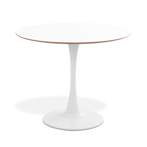 MESA SAARINEN BASIC BRANCO E MDF BRANCO 90CM