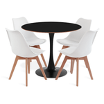 saarinen-basic-preta-MDF-preto-4-cadeiras-leda-branca