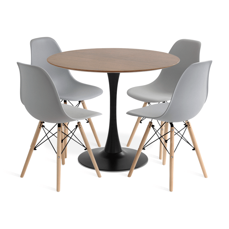 saarinen-basic-preta-imbuia-4-cadeiras-eames-dsw-cinza