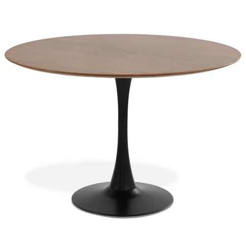 MESA SAARINEN BASIC PRETO E IMBUIA 120CM