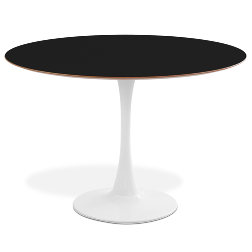 Mesa Saarinen Basic Branco E Mdf Preto 110Cm