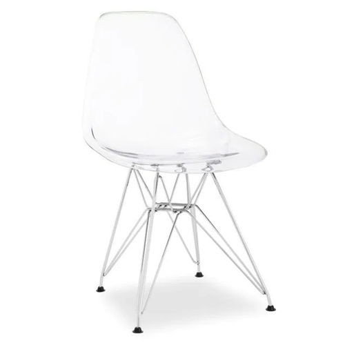 Cadeira Eames Incolor Dsr Cromada