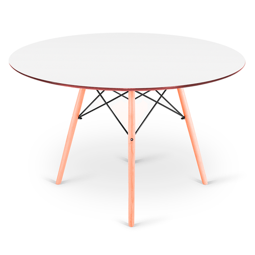 Mesa Eames Eiffel Dsw Redonda 120Cm - Branca