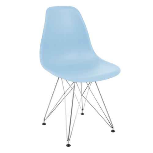 Cadeira Eames Azul Dsr Cromada
