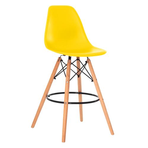 Banqueta Eames Amarela