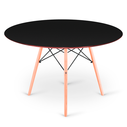Mesa Eames Eiffel Dsw Redonda 120Cm - Preta