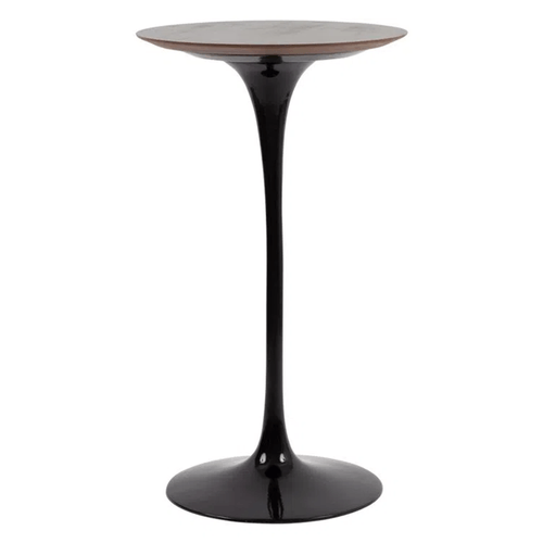 Mesa Bistrô Saarinen Preto 60 Cm Base Preta