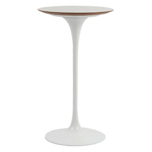 Mesa Bistrô Saarinen Freijó 60 Cm Base Branca