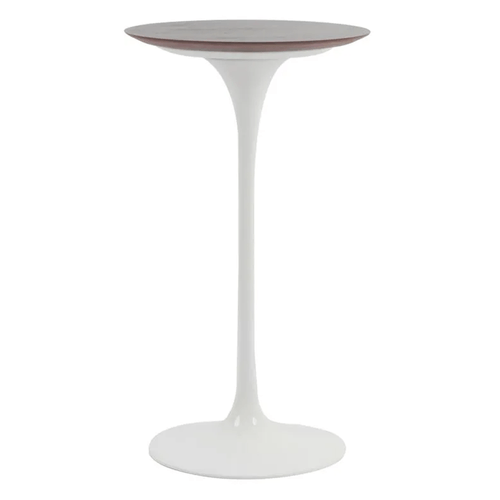 Mesa Bistrô Saarinen Preto 60 Cm Base Branca