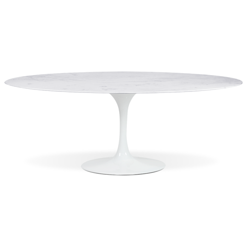 MESA SAARINEN ESPIRITO SANTO OVAL 160X90CM BRANCA