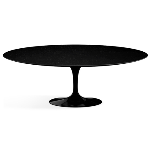 Mesa Saarinen São Gabriel Oval 160X90Cm Preta