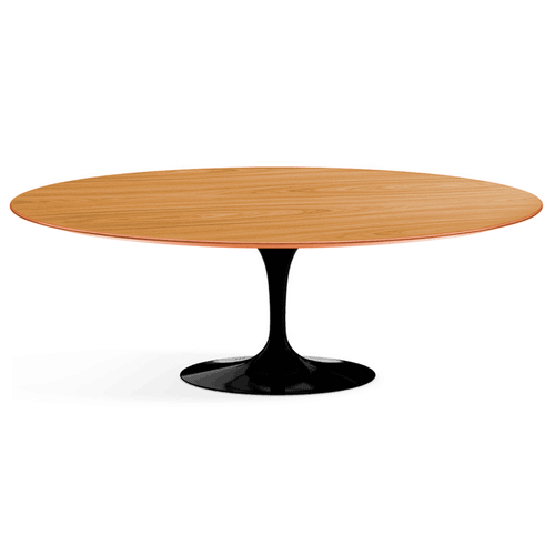 Mesa Saarinen Freijó Oval 198X122Cm Preta