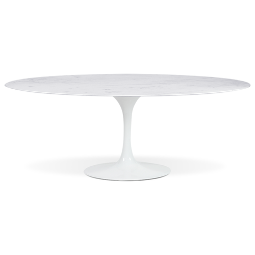 Mesa Saarinen Espirito Santo Oval 137X80Cm Branca