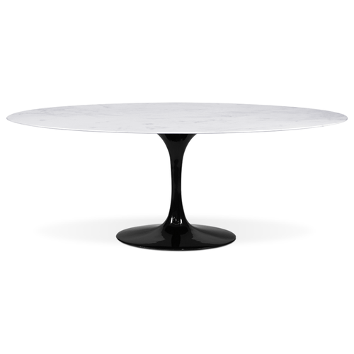 Mesa Saarinen Espirito Santo Oval 137X80Cm Preta