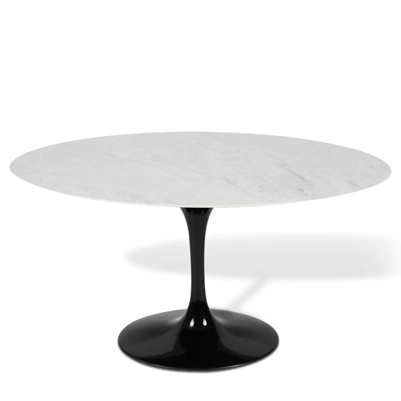 Mesa-tulip-saarinen-oval-4-lugares-Preta