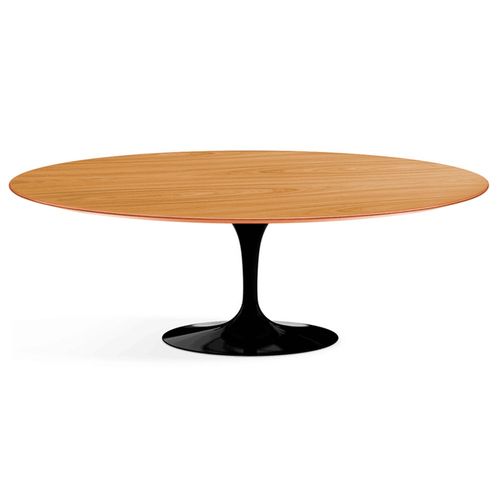 Mesa Saarinen Freijó Oval 137X80Cm Preta