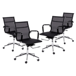 kit-cadeira-esteirinha-office-tela-mesh-4-unidades-preta