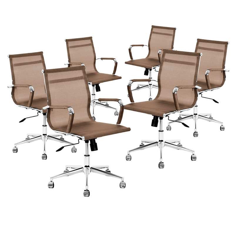 kit-cadeira-esteirinha-office-tela-mesh-6-unidades-cobre