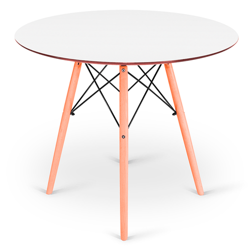 Mesa Eames Dsw 90Cm Branca Chanfrada