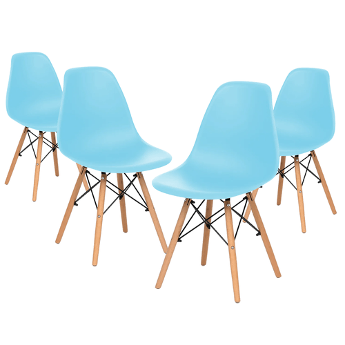 Kit Promocional 04 Cadeiras Eames Dsw Azul
