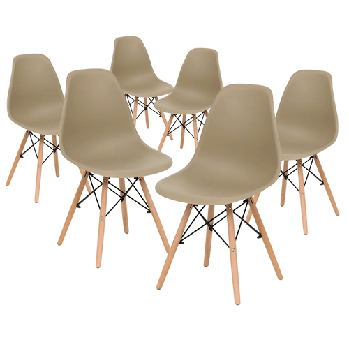 Kit Promocional 06 Cadeiras Eames Dsw Fendi