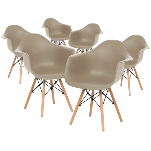 Kit Promocional 06 Cadeiras Eames Daw Fendi