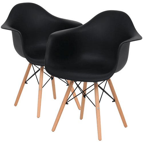 Kit Promocional 02 Cadeiras Eames Daw Preta