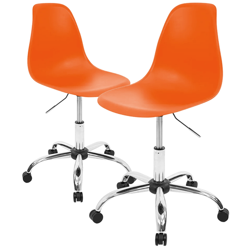 Kit Promocional 02 Cadeiras Eames Office Laranja