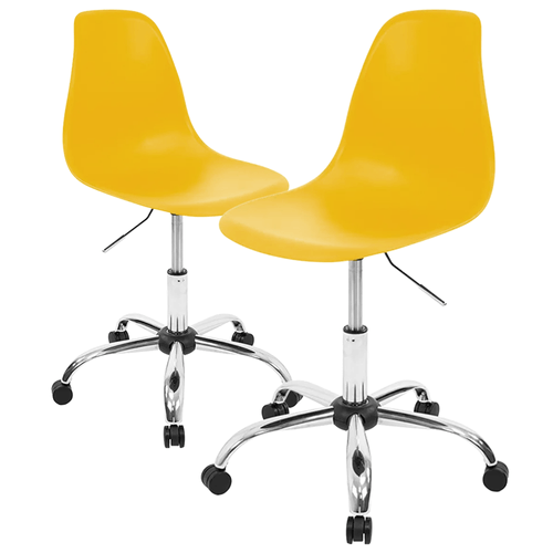 Kit Promocional 02 Cadeiras Eames Office Amarela