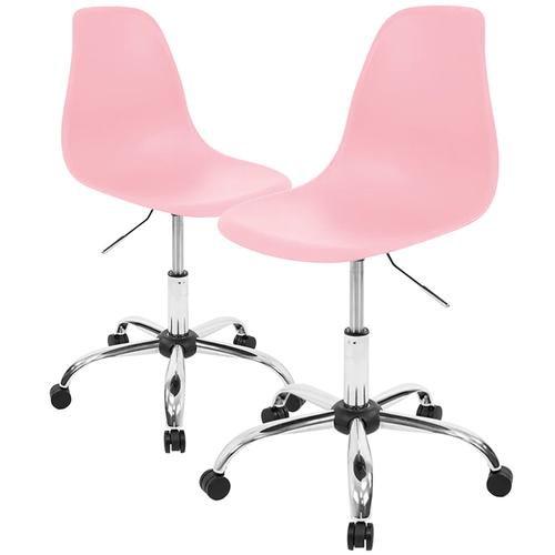 Kit Promocional 02 Cadeiras Eames Office Rosa