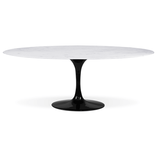 Mesa Saarinen Espirito Santo Oval 137X80Cm Preta