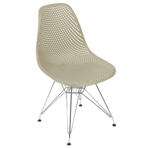 Cadeira Colmeia Fendi Dsr Cromada