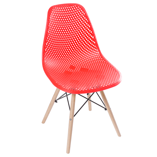 Cadeira Colmeia Vermelha Dsw
