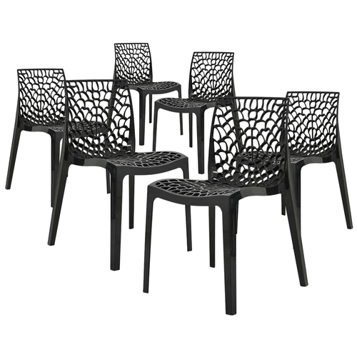 Kit Promocional 06 Cadeiras Gruvyer Preta