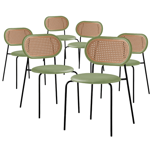 Kit Promocional 06 Cadeiras Velvet Verde