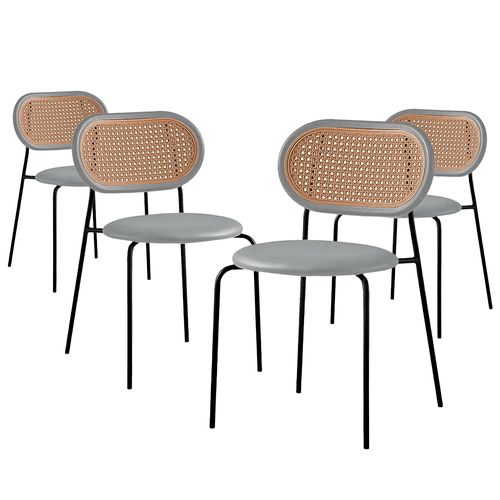 Kit Promocional 04 Cadeiras Velvet Cinza