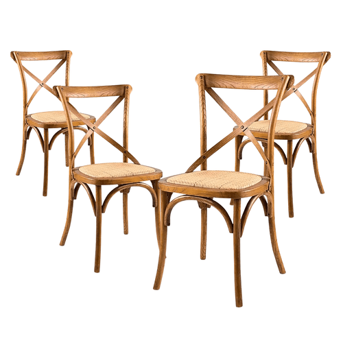 Kit Promocional 04 Cadeiras Katrina Cross Natural