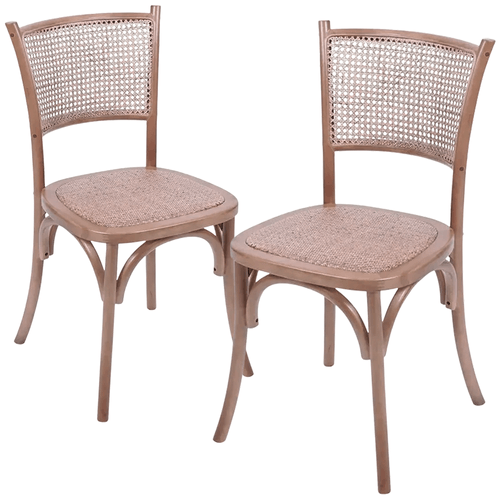 Kit Promocional 02 Cadeiras Zimba Madeira Escura